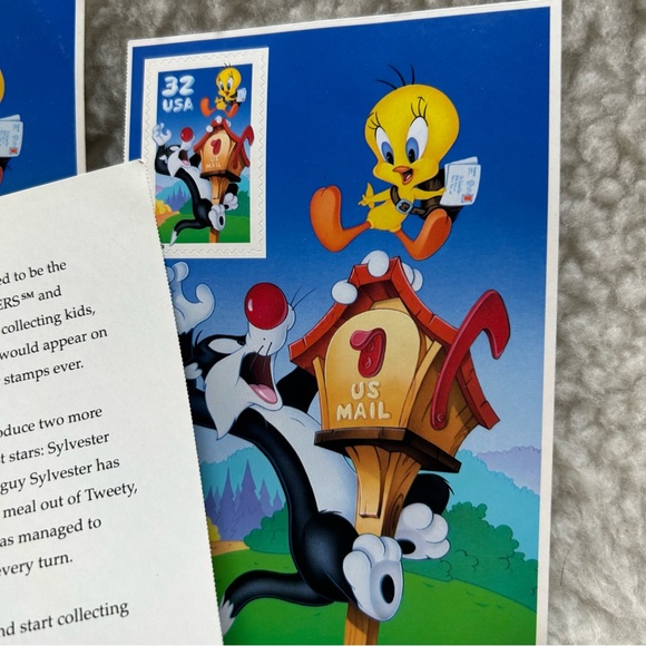 3 Collection stamps Looney Tunes 1997 USPS 5" Sylvester Tweety 32 cents - Picture 6 of 8